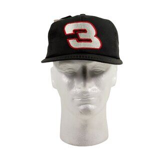Dale Earnhardt 6-Time Winston Cup Champion Snapback Hat Black 3 USA Authentic
